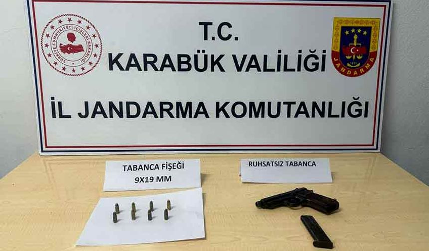 Ruhsatsız silahla yakalanan şahıs tutuklandı