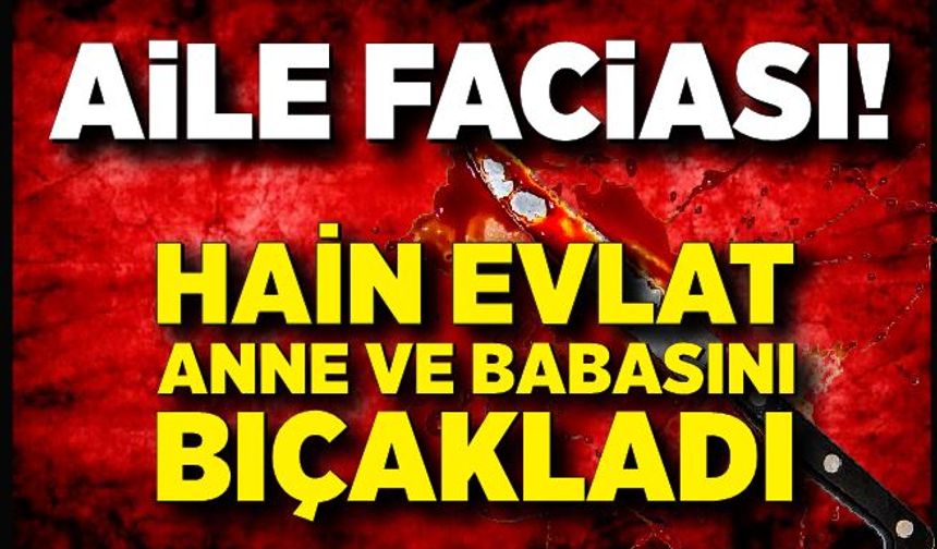 Aile faciası: Bıçakladığı babası öldü, annesi ağır yaralandı