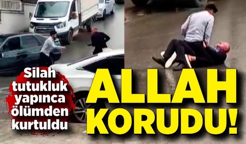 Kayınpeder damadını öldürmek istedi; O anlar böyle görüntülendi