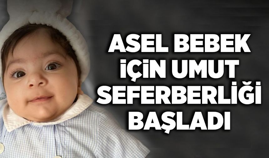 Asel Bebek için umut seferberliği başladı