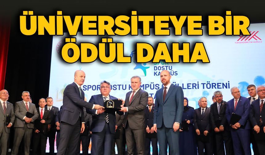 Üniversiteye bir ödül daha