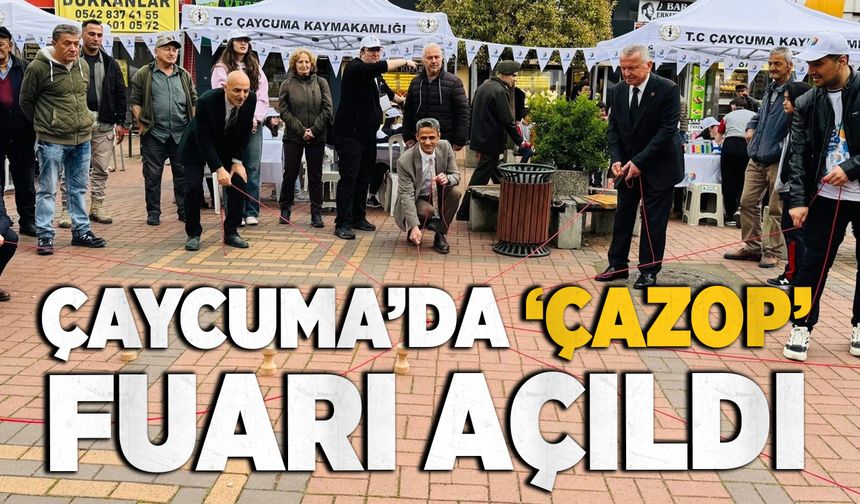 Çaycuma'da zekâ ve eğlence buluştu: ÇAZOP fuarı açıldı