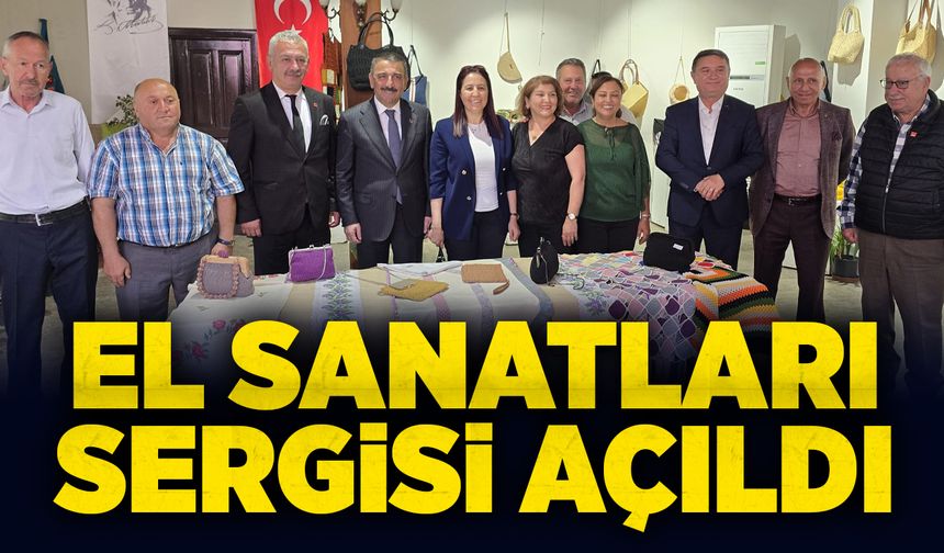 El sanatları sergisi ziyaretçilerine açıldı