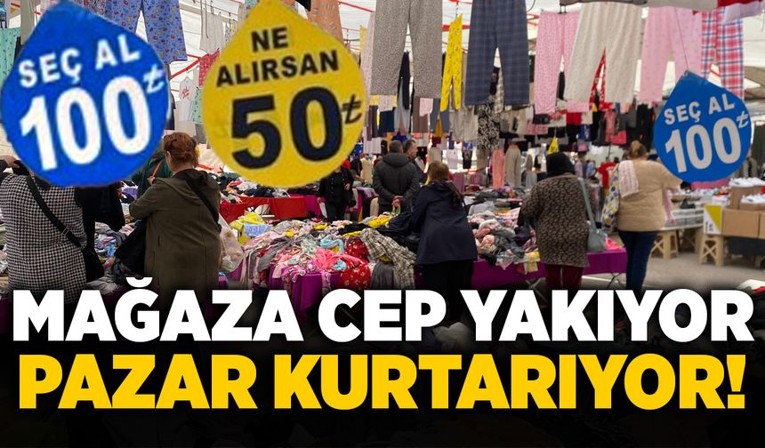 Mağaza cep yakıyor, pazar kurtarıyor!