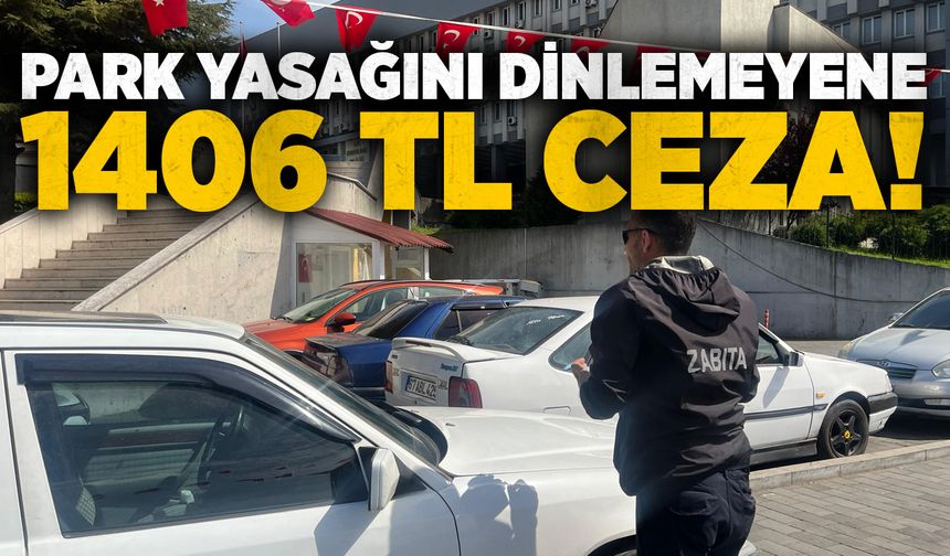Park yasağını dinlemeyene 1406 TL ceza!