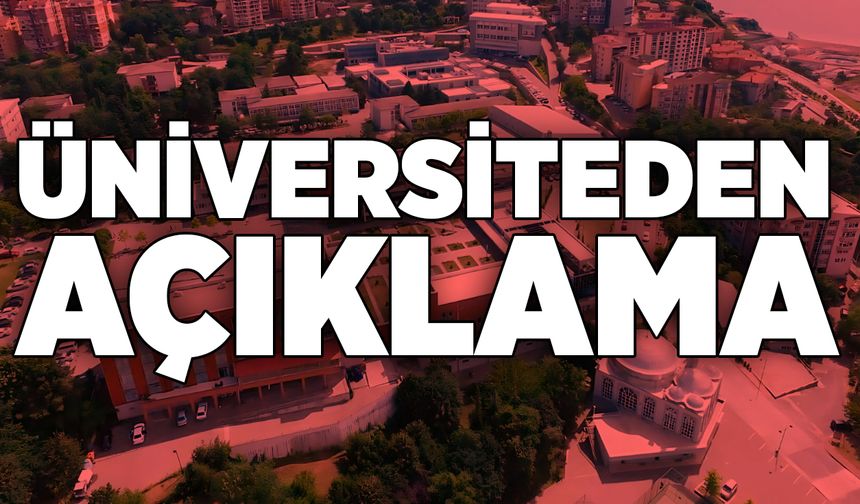 Üniversiteden açıklama