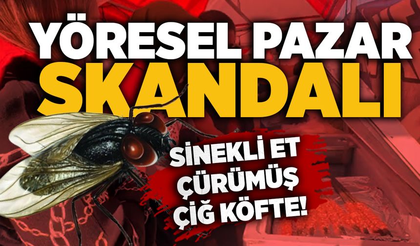 Yöresel pazar skandalı: Sinekli et, çürümüş çiğ köfte!
