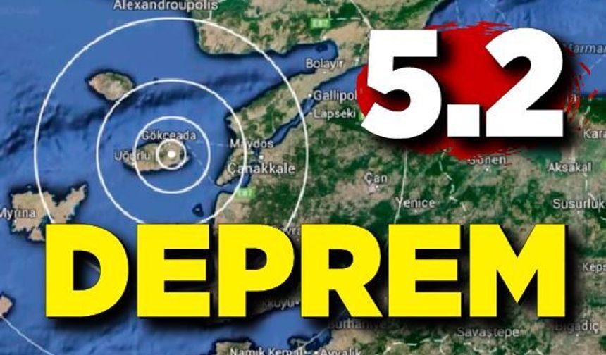 Sabah saatlerinde 5.2 büyüklüğünde deprem