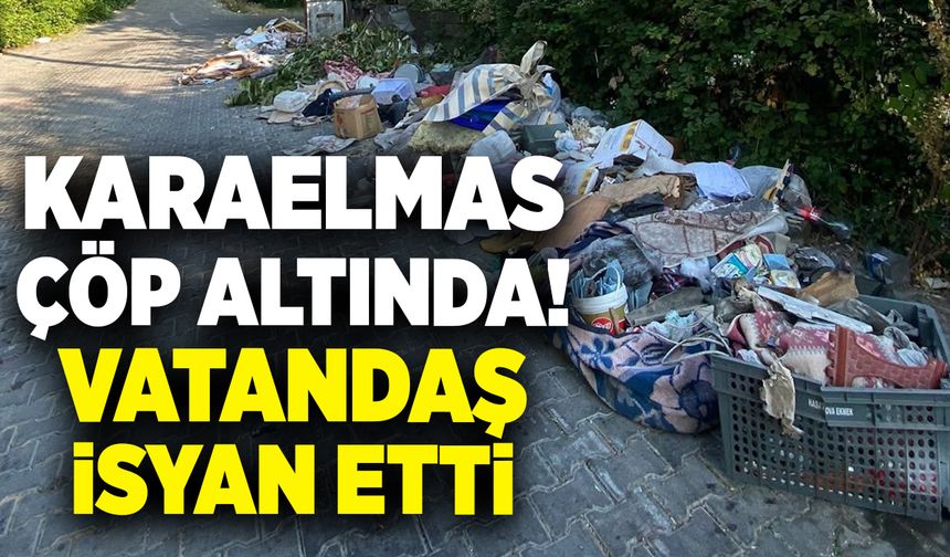 Karaelmas çöp altında! Vatandaş isyan etti