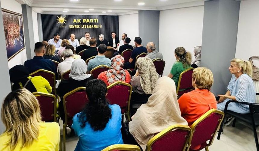 Çağlayan, Devrek ve Gökçebey ilçe başkanları toplantısına katıldı