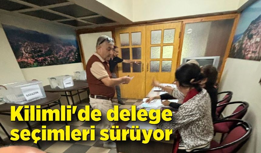 Kilimli'de delege seçimleri sürüyor