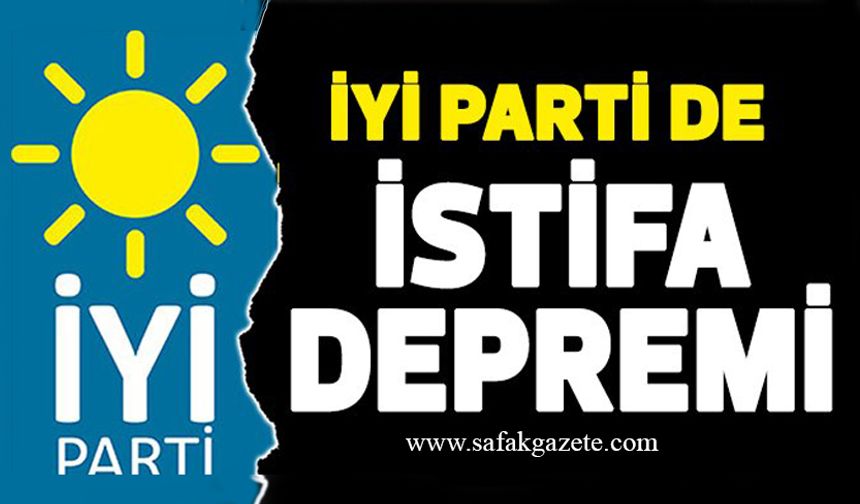 İYİ Parti'de deprem: Görevinden ve partisinden istifa etti