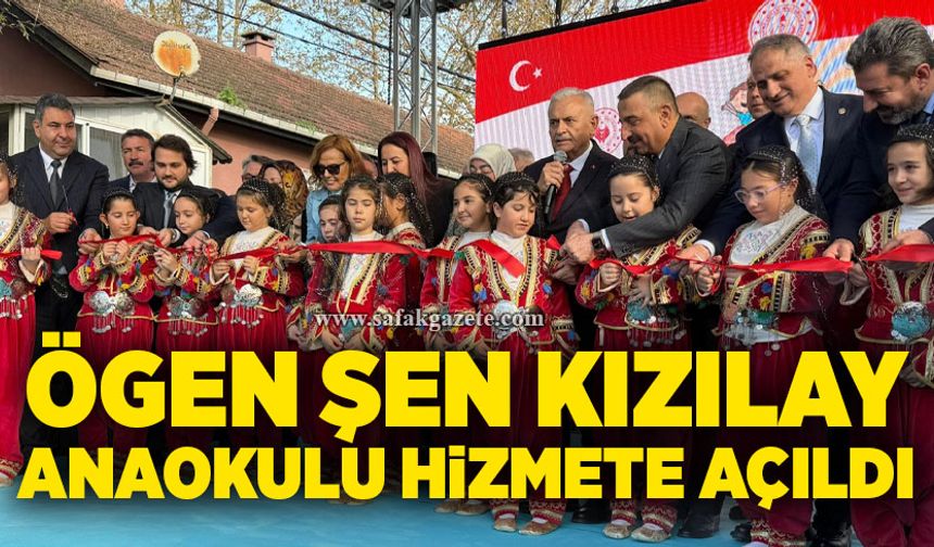 Türk Kızılayı’nın projesi hayata geçti: Ögen Şen Kızılay Anaokulu hizmete açıldı