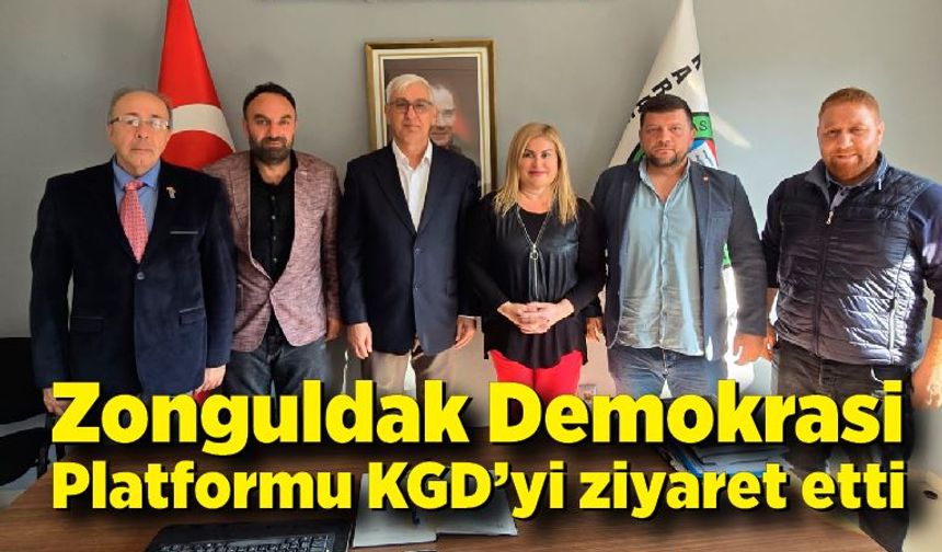 Zonguldak Demokrasi Platformu KGD'yi ziyaret etti