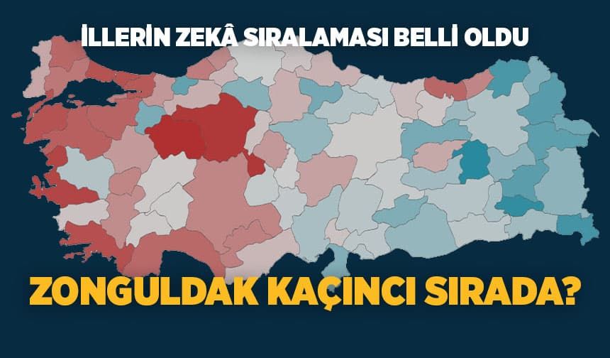 Türkiye’nin Zekâ Haritası Açıklandı: Zonguldak Kaçıncı?