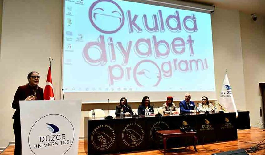 Okulda diyabet konferansı düzenlendi