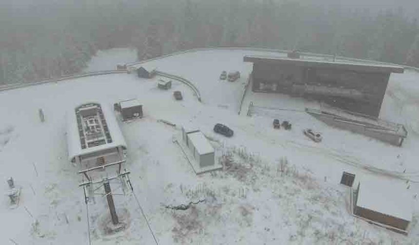 Ilgaz Dağı'nda kar kalınlığı 20 santimetreye ulaştı