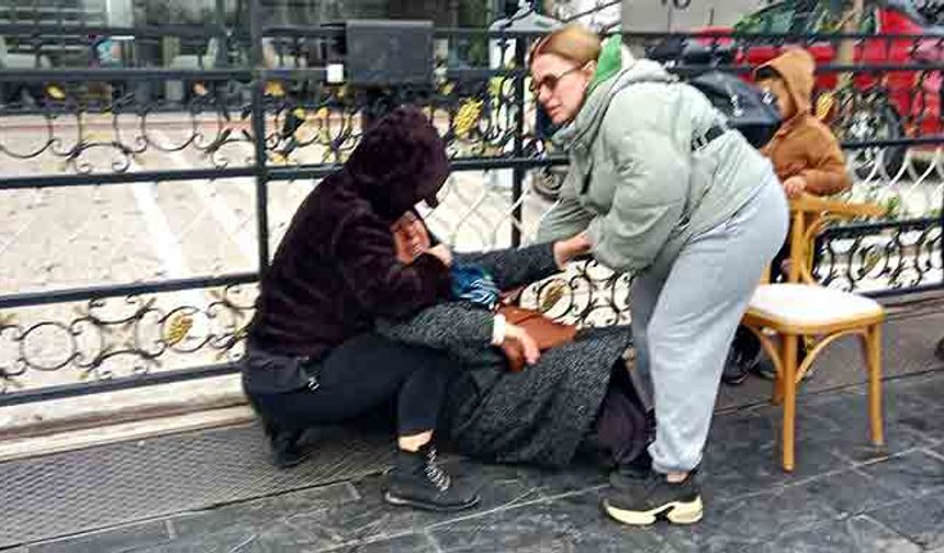 Kuyumcu mağdurlarının eyleminde yaşlı kadın fenalaştı