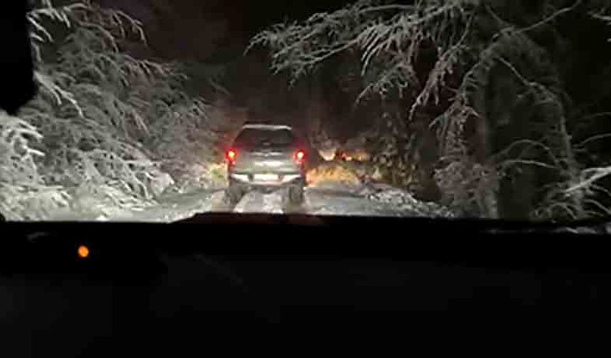 Yüksek kesimlerinde kar kalınlığı 40 santimetreye ulaştı