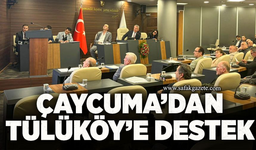 Çaycuma’dan Tülüköy’e destek