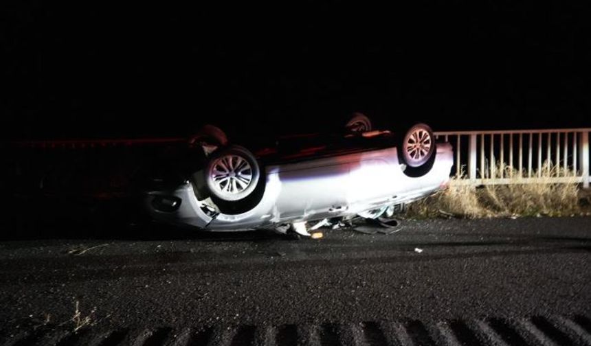 Gümüşhane’de otomobil takla attı: 5 yaralı