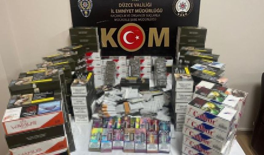 Polis ve jandarma kaçak alkol ve sigara ele geçirildi