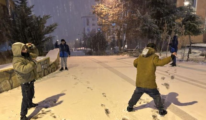 Van'da yoğun kar yağışı