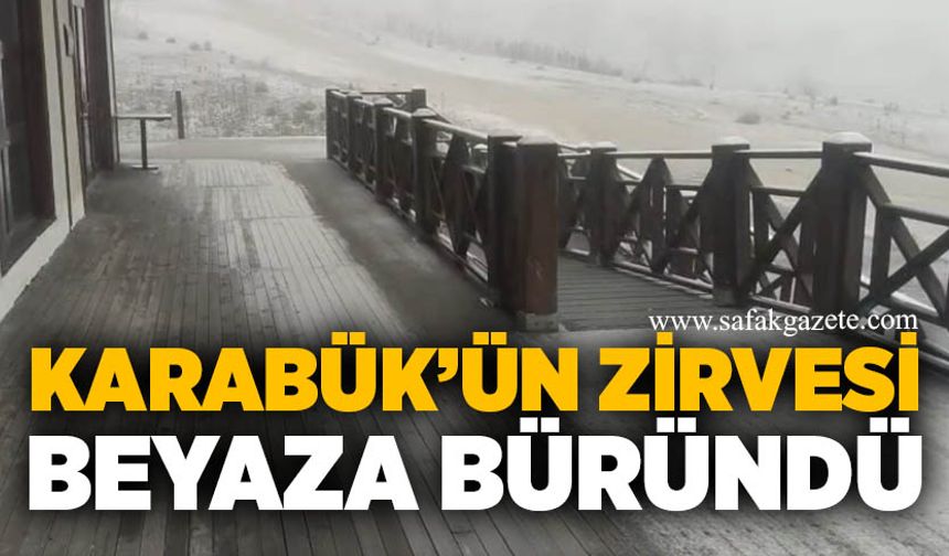 Karabük’ün zirvesi beyaza büründü