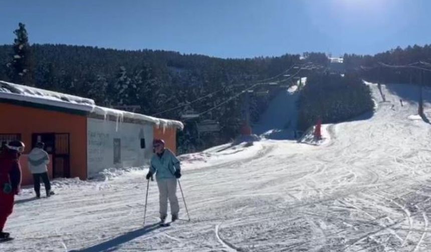 Kristal karlar diyarı Sarıkamış'ta kayak heyecanı başladı