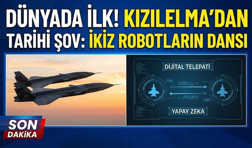 Kızılelma’dan Tarihi Şov: İkiz Robotların Dansı