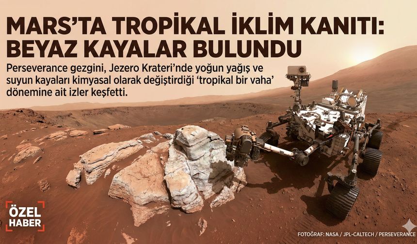 Mars'ta Tropikal İklim Kanıtı: Beyaz Kayalar Bulundu