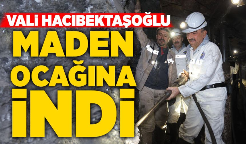 Vali Hacıbektaşoğlu ve bakan yardımcıları madencilerle yer altında buluştu