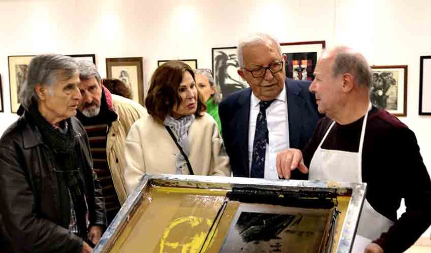 Prof. Dr. Basri Erdem Uluslararası Baskı Koleksiyonu Sergisi açıldı