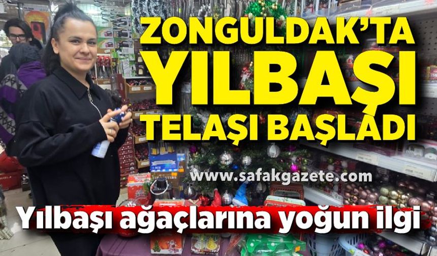 Zonguldak’ta yılbaşı alışverişi başladı: Ağaçlara yoğun ilgi