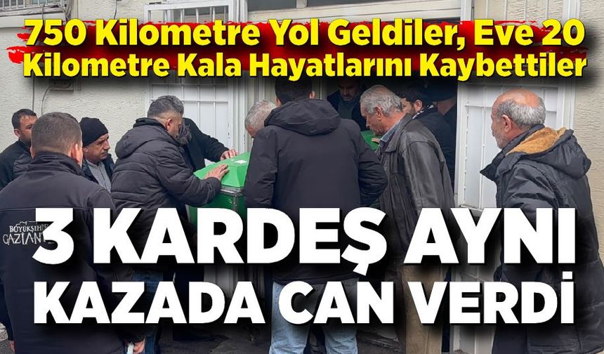 750 Kilometre Yol Geldiler, Eve 20 Kilometre Kala Hayatlarını Kaybettiler