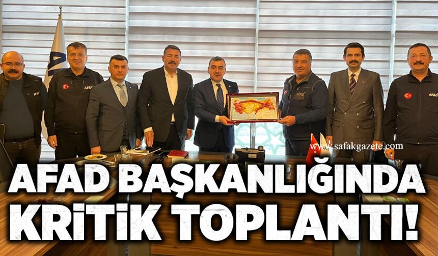 AFAD başkanlığında kritik toplantı! Devrek heyelanları masaya yatırıldı