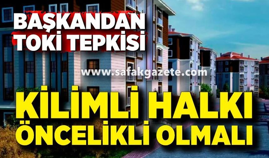 MHP’li Öner’den TOKİ tepkisi: Kilimli halkı öncelikli olmalı