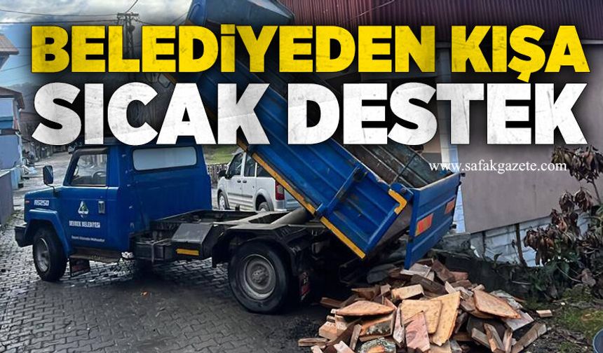Belediyeden kışa sıcak destek