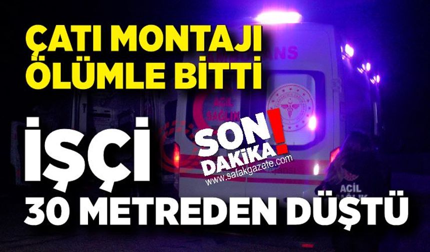 Vinç Devrildi, İşçi 30 Metreden Düştü