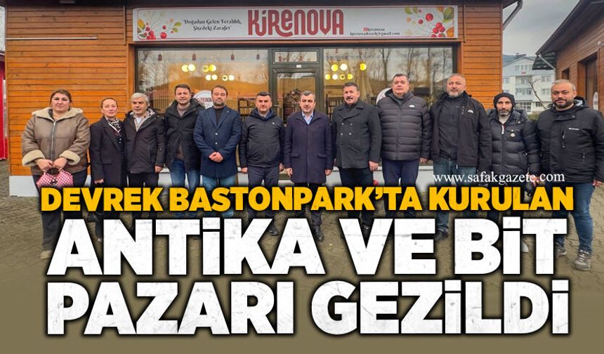Devrek BastonPark’ta kurulan Antika ve Bit pazarı gezildi