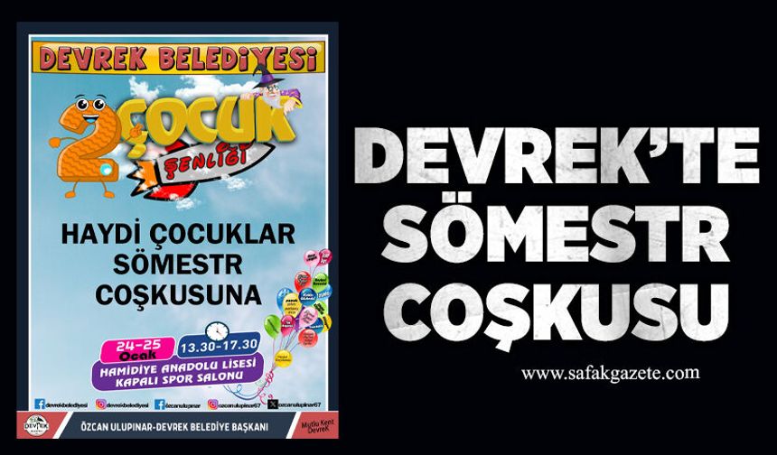 Devrek’te sömestr tatili çocuk şenliğiyle renklenecek