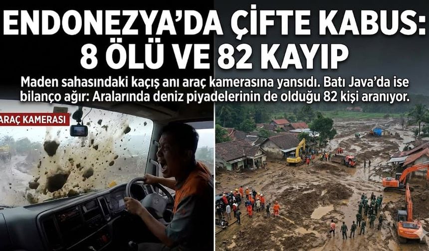 Endonezya'da Çifte Kâbus: 8 Ölü ve 82 Kayıp