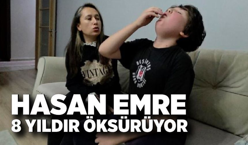 12 yaşındaki Hasan Emre 8 yıldır öksürüyor