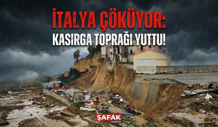 İtalya Çöküyor: Kasırga Toprağı Yuttu!