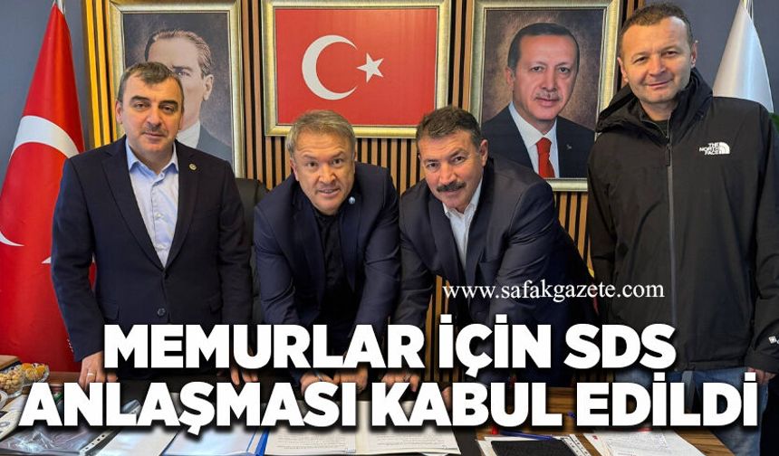 Memurlar için SDS anlaşması kabul edildi