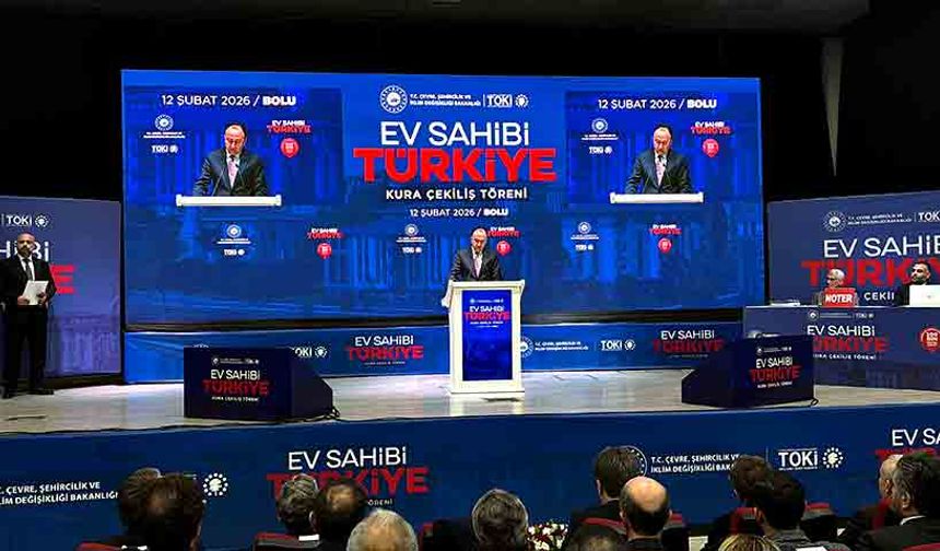 Bolu’da 1.950 sosyal konut için kura çekildi