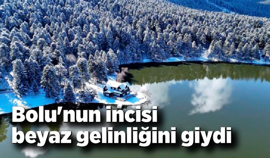 Bolu'nun incisi beyaz gelinliğini giydi