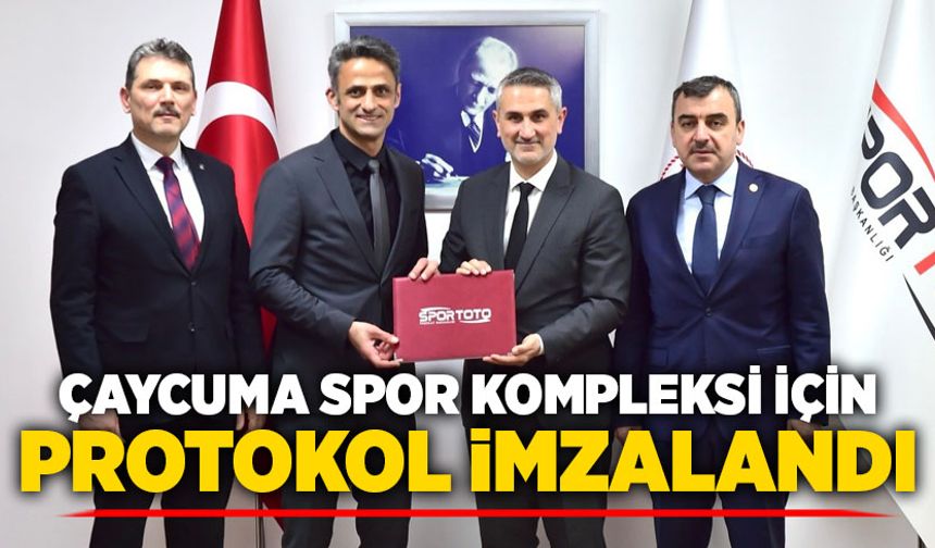 Çaycuma Spor Kompleksi için protokol imzalandı