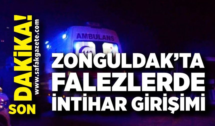 Zonguldak’ta falezlere çıkan şahıs hayatına son vermeye çalıştı