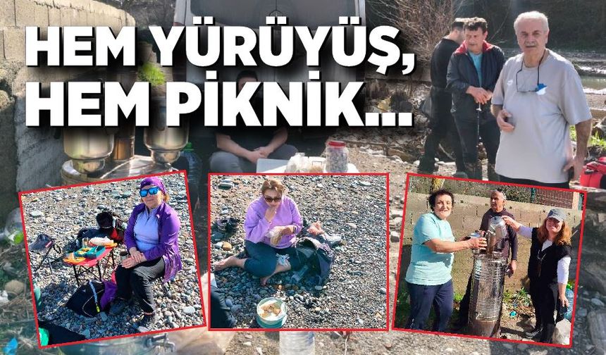 Hem yürüyüş, hem piknik